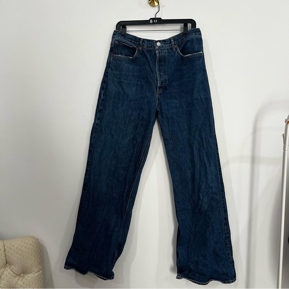 AGOLDE DAME HIGH RISE WIDE LEG Jeans Women’s SIZE 31 - Picture 3 of 8